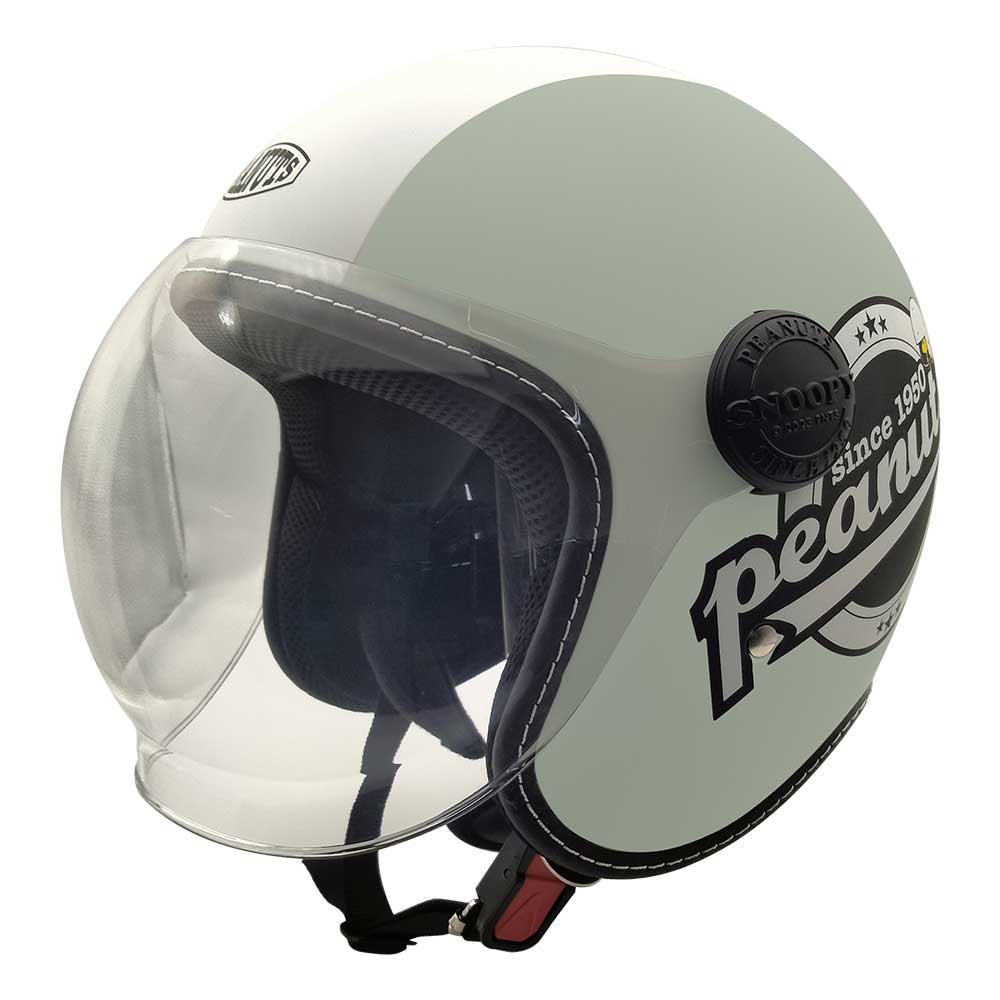 極美品　アークス　スヌーピー ジェットヘルメット　SNJ-SLD バイクヘルメット レディース 女性用 かわいい スヌーピー