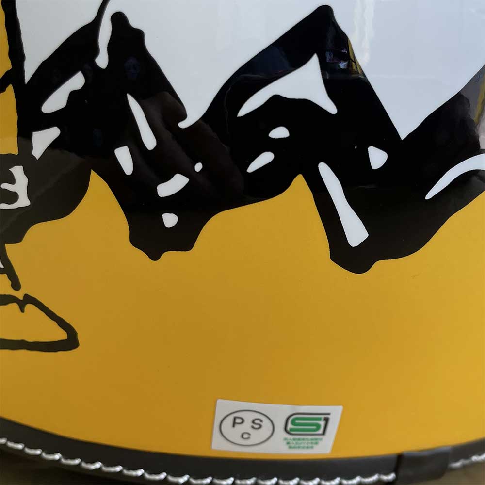 アークス SNJ-110 スヌーピー ヘルメット イエロー（57～58cm） Webike | アークス AXS SNOOPY [スヌーピー] バイカーズシスターズ