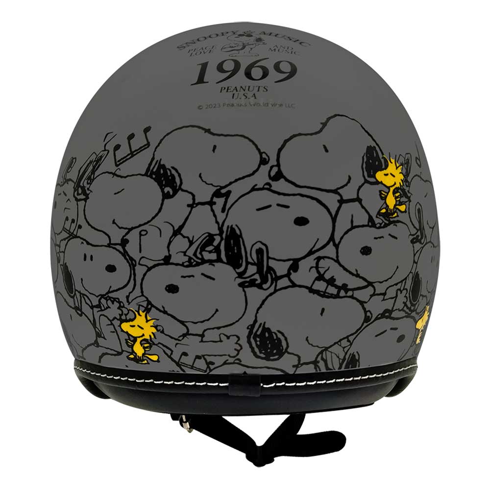 ｱｰｸｽ SNJ-116 SNOOPY ｽﾇｰﾋﾟｰｶｰﾆﾊﾞﾙ  ｼﾞｪｯﾄﾍﾙﾒｯﾄ ｸﾞﾚｰ SM/57-58cm