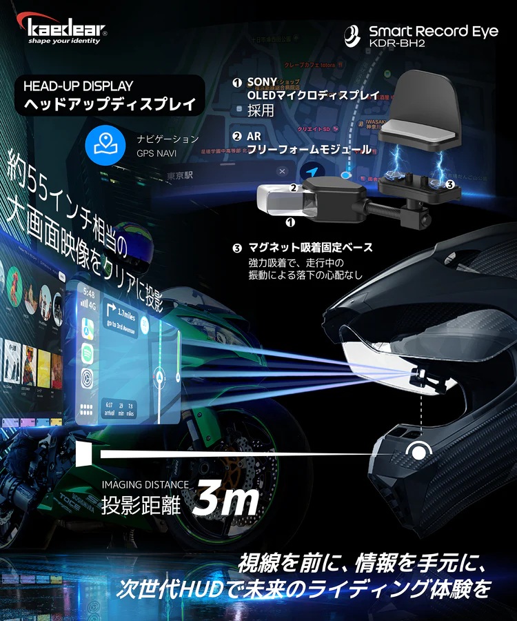 ｶｴﾃﾞｨｱKDR-BH2W ﾍｯﾄﾞｱｯﾌﾟﾃﾞｨｽﾌﾟﾚｲ:ﾜｲﾔｰ